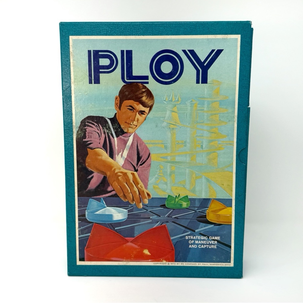3M Bookshelf Game Ploy Vintage Strategy Board Game Complete 1970